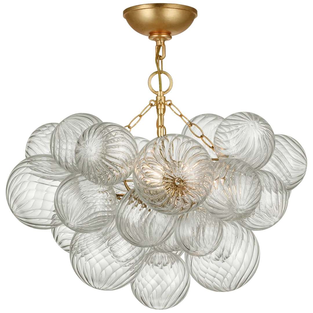 Talia Small Semi-Flush Mount - Gild