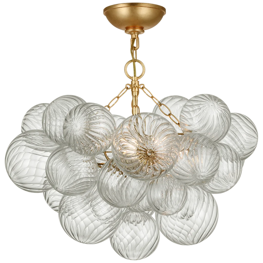 Talia Small Semi-Flush Mount - Gild