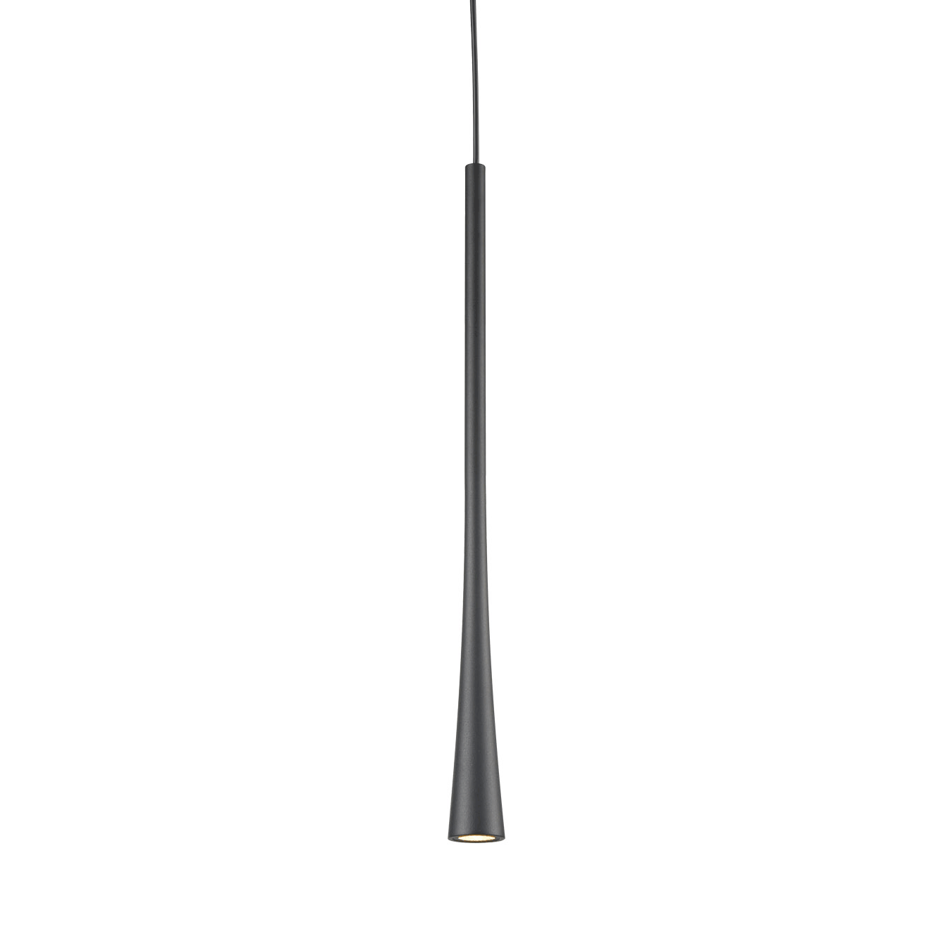 Taper Small LED Mini Pendant - Black Finish