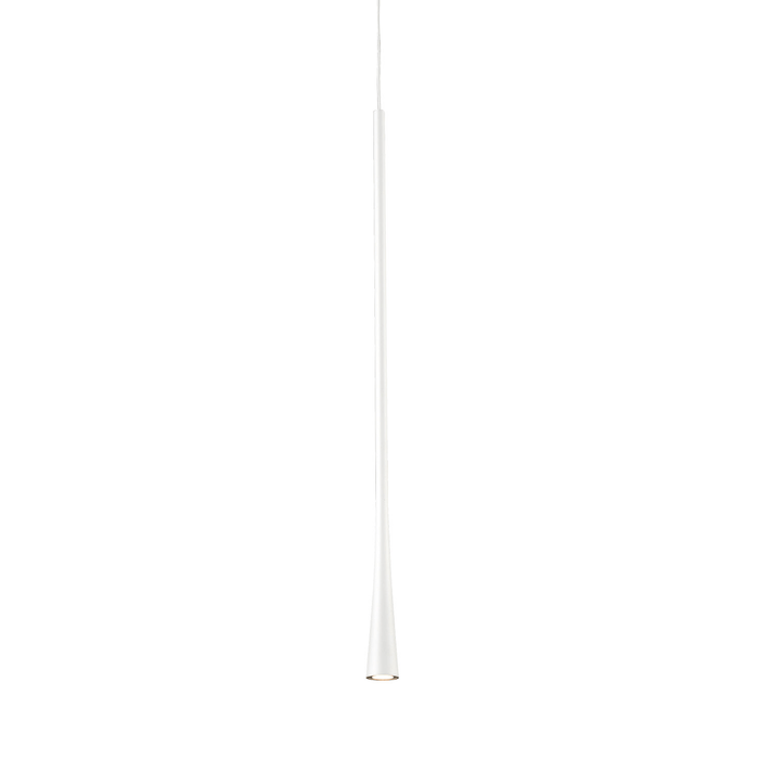 Taper Medium LED Mini Pendant - White Finish