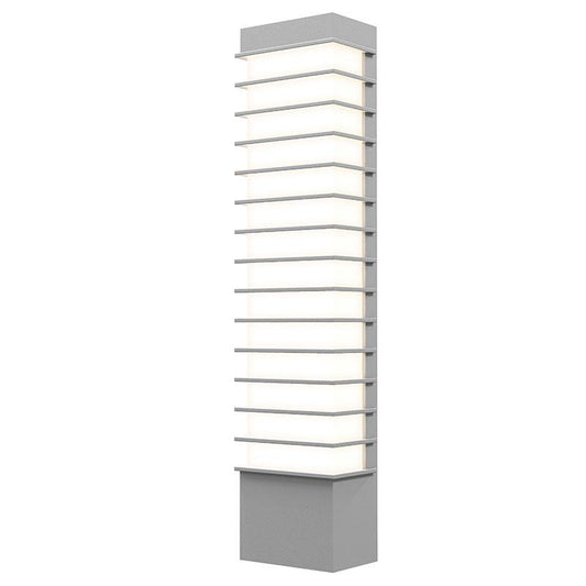 Tawa Slim 21" LED Outdoor Wall Sconce - Textured Gray Finish