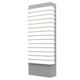 Load image into Gallery viewer, Tawa Wide 21" LED Outdoor Wall Sconce - Textured Gray Finish
