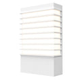 Load image into Gallery viewer, Tawa Wide 13" LED Outdoor Wall Sconce - Textured White Finish
