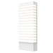 Tawa Wide 21" LED Outdoor Wall Sconce - Textured White Finish