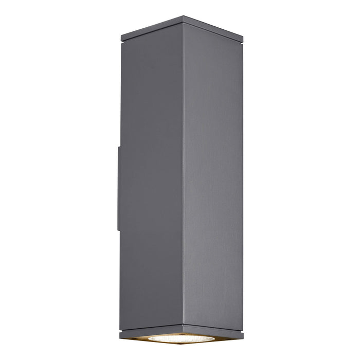 Tegel 18 Outdoor Up/Down LED Wall Sconce -Charcoal Finish