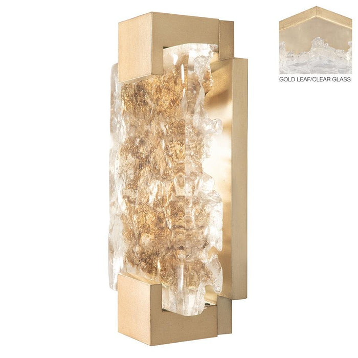 Terra 11.75" Wall Sconce - Gold Leaf with Clear Glass