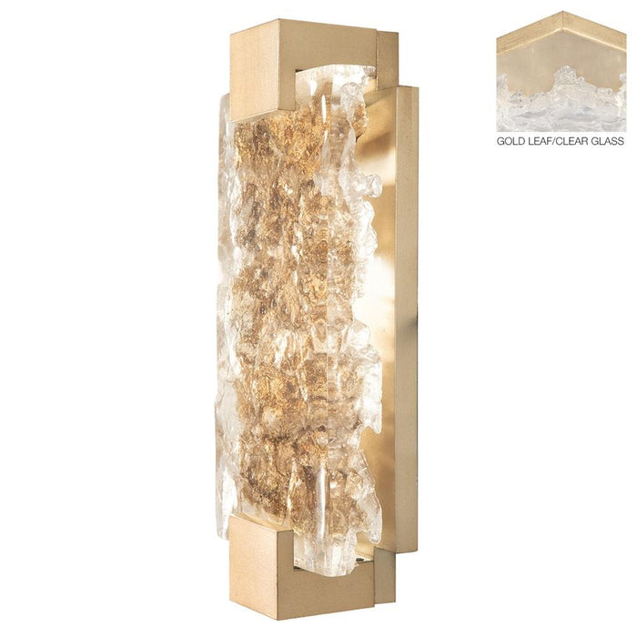 Terra 15.75" Wall Sconce - Gold Leaf with Clear Glass