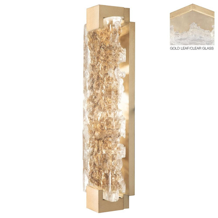 Terra 21.75" Wall Sconce - Gold Leaf with Clear Glass