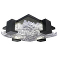 Load image into Gallery viewer, Terra Outdoor/Indoor Semi Flush Mount - Hand Rubbed Black Iron with Clear Glass
