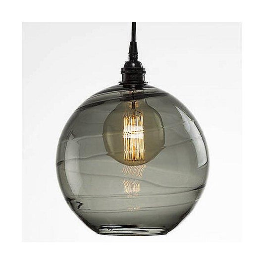 Terra Pendant Light - Optic Smoke/Matte Black
