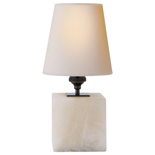 Terri Cube Accent Lamp - Alabaster
