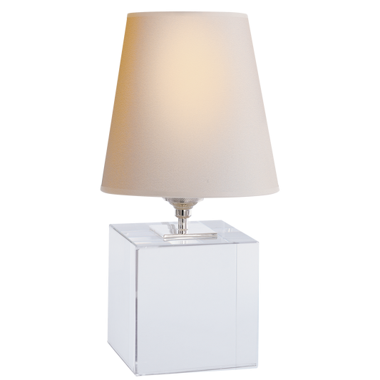 Terri Cube Accent Lamp - Crystal