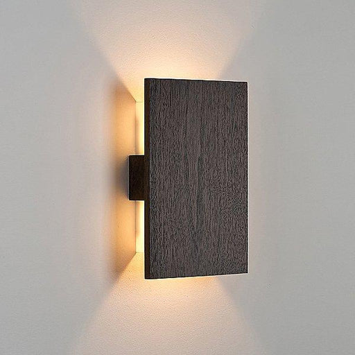 Tersus LED Wall Sconce - Dark Stained Walnut Finish