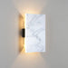Tersus LED Wall Sconce -  Marble/Dark Stained Walnut