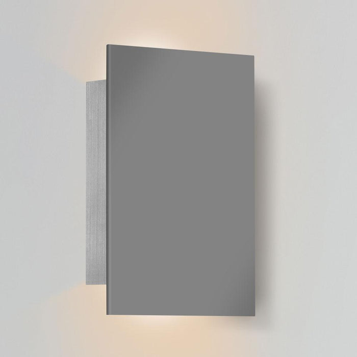 Tersus Up & Downlight Outdoor LED Sconce - Matte Gray Finish