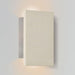 Tersus Up & Downlight Outdoor LED Sconce - White Concrete Finish