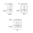 Load image into Gallery viewer, Tether LED Linear Suspension - Diagram
