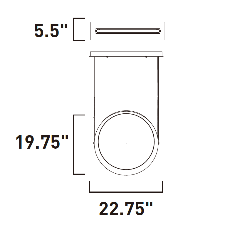 Tether LED Pendant - Diagram