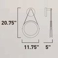 Load image into Gallery viewer, The Tether LED Wall Sconce - Diagram
