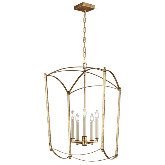 Thayer Large Lantern - Antique Gild Finish