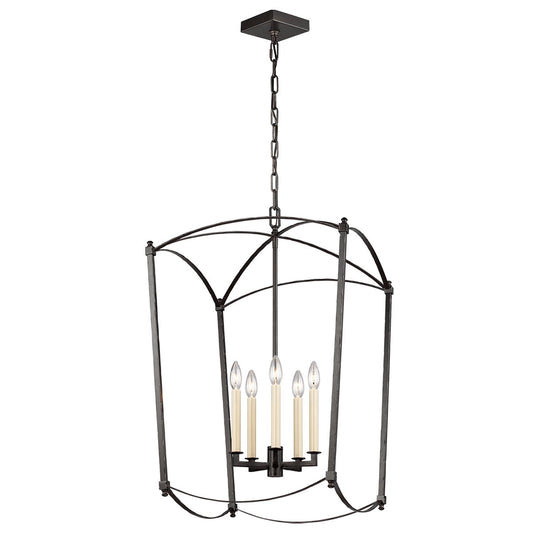 Thayer Large Lantern - Smith Steel Finish