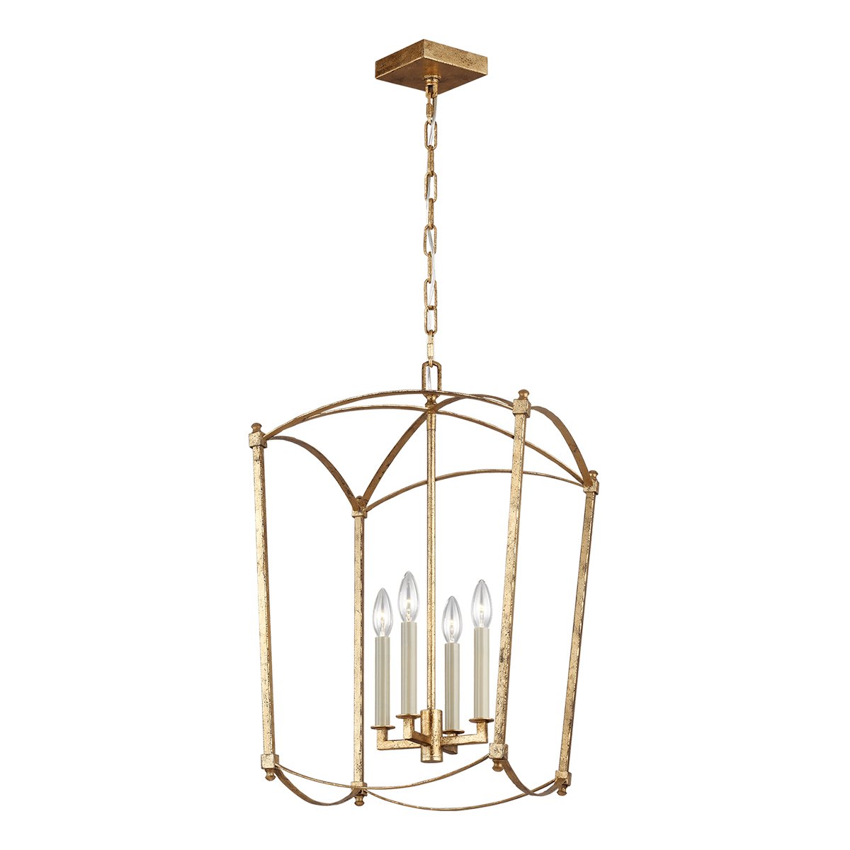 Thayer Medium Lantern - Antique Gild Finish