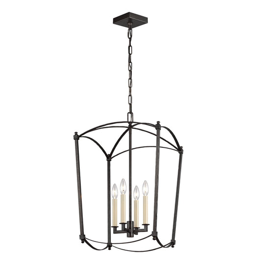 Thayer Medium Lantern - Smith Steel Finish