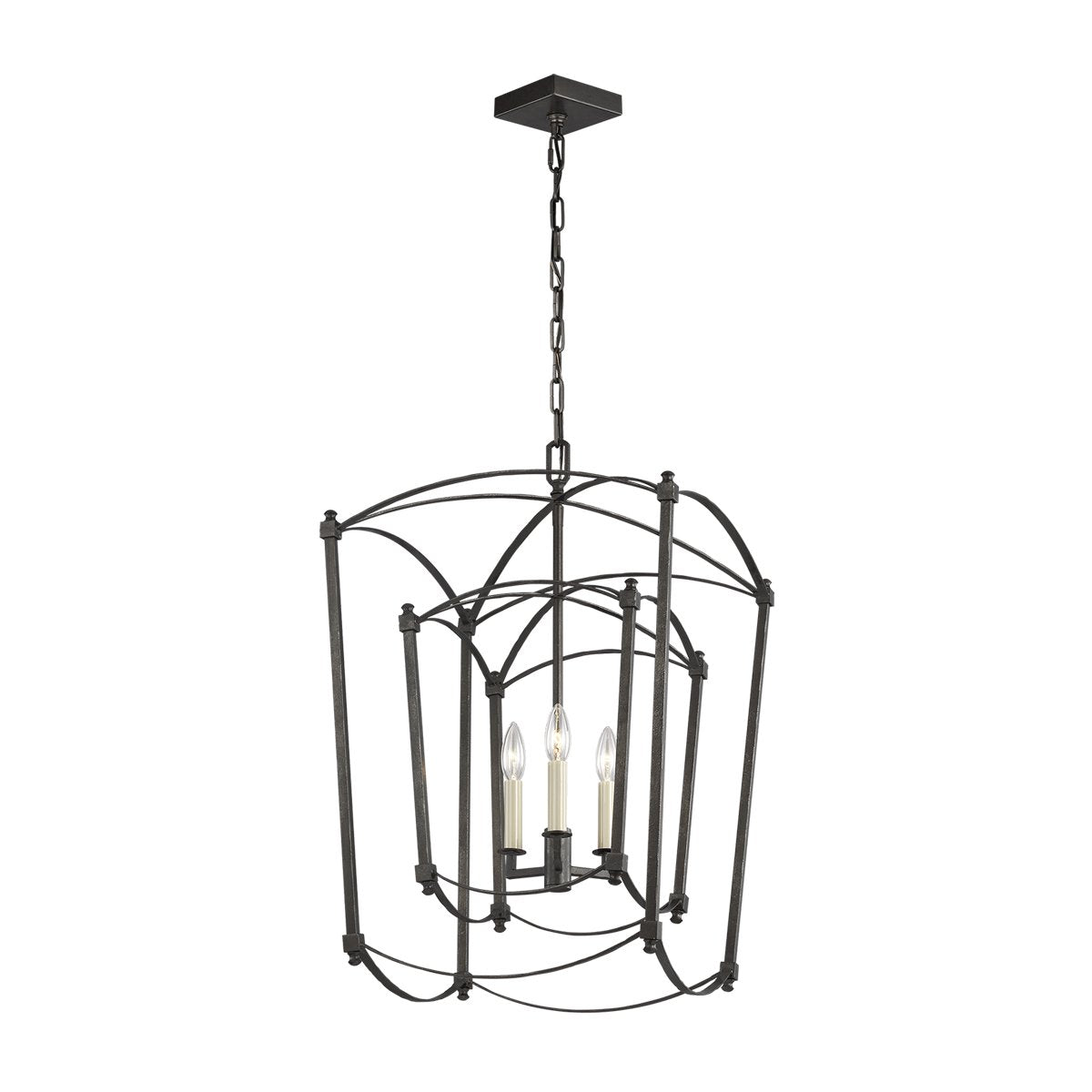 Thayer Double Lantern - Smith Steel Finish