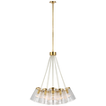 Load image into Gallery viewer, Thoreau Large Chandelier - Soft Brass Finish
