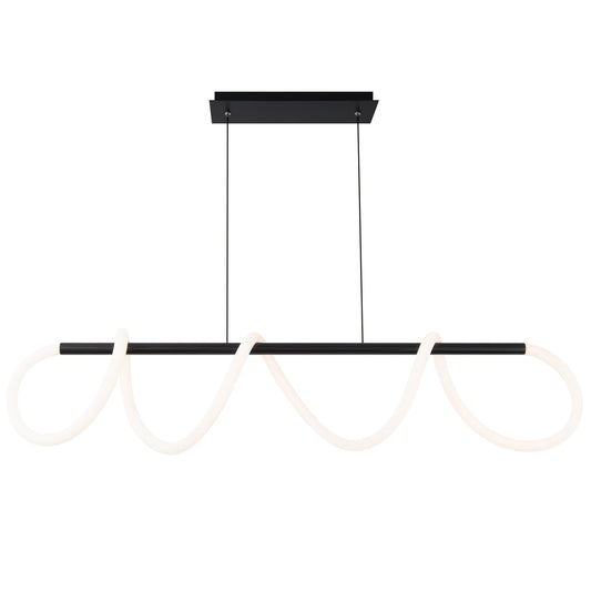 Tightrope LED Linear Suspension - Black Finish