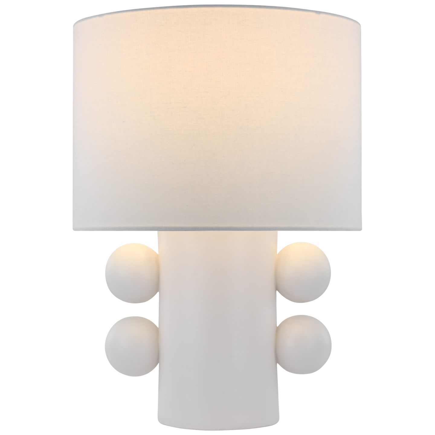 Tiglia Low Table Lamp - Plaster White