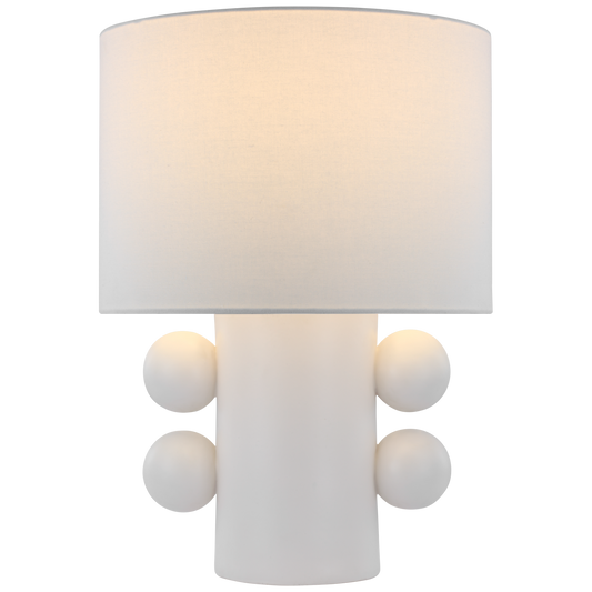 Tiglia Low Table Lamp - Plaster White