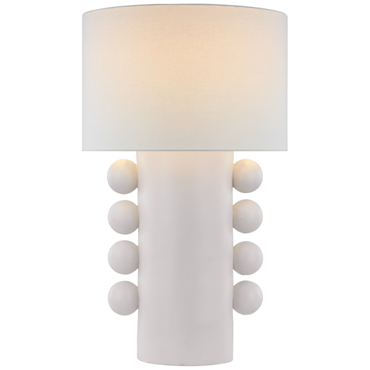 Tiglia Tall Table Lamp - Plaster White