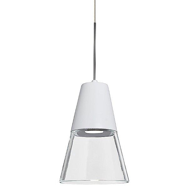 Timo 6 Mini Pendant Light Clear/White Satin Nickel