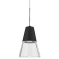 Load image into Gallery viewer, Timo 6 Mini Pendant Light Clear/Black Satin Nickel

