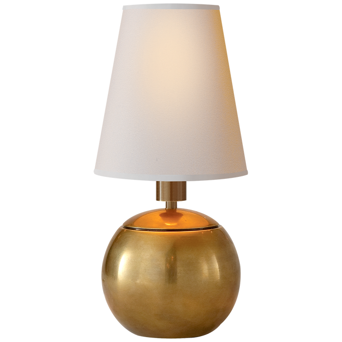 Tiny Terri Round Accent Lamp - Hand-Rubbed Antique Brass