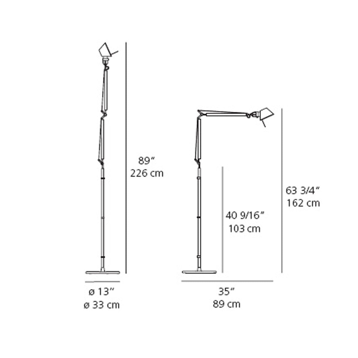 Tolomeo Classic Floor Lamp - Diagram