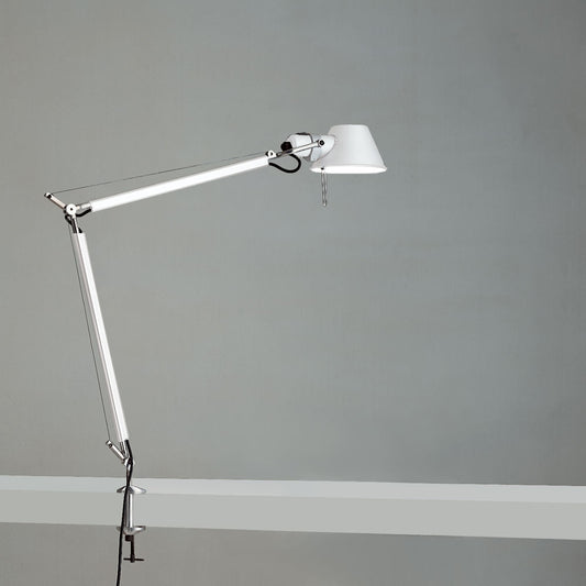 Tolomeo Classic Table Lamp with Clamp - White Finish