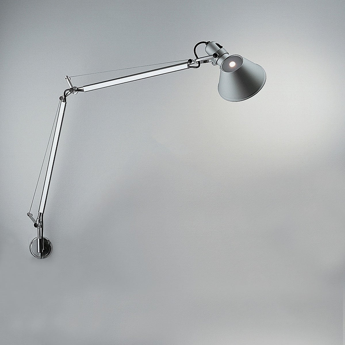 Tolomeo Classic Wall Lamp Hardwired - Aluminum Finish