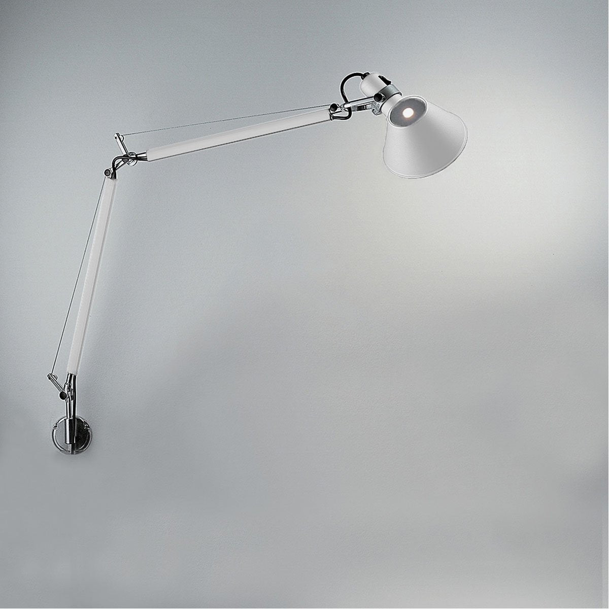 Tolomeo Classic Wall Lamp Hardwired - White Finish