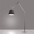 Load image into Gallery viewer, Tolomeo Large Mega Floor Lamp - Aluminum Finish Black Shade
