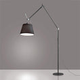 Load image into Gallery viewer, Tolomeo Large Mega Floor Lamp - Black Finish Grey Shade
