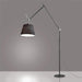 Tolomeo Large Mega Floor Lamp - Black Finish Grey Shade