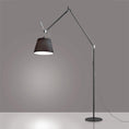 Load image into Gallery viewer, Tolomeo Medium Mega Floor Lamp - Black Finish Grey Shade
