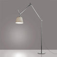 Load image into Gallery viewer, Tolomeo Small Mega Floor Lamp - Aluminum Finish Parchment Shade
