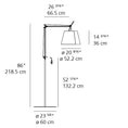 Load image into Gallery viewer, Tolomeo Mega Outdoor LED Floor Lamp - Diagram
