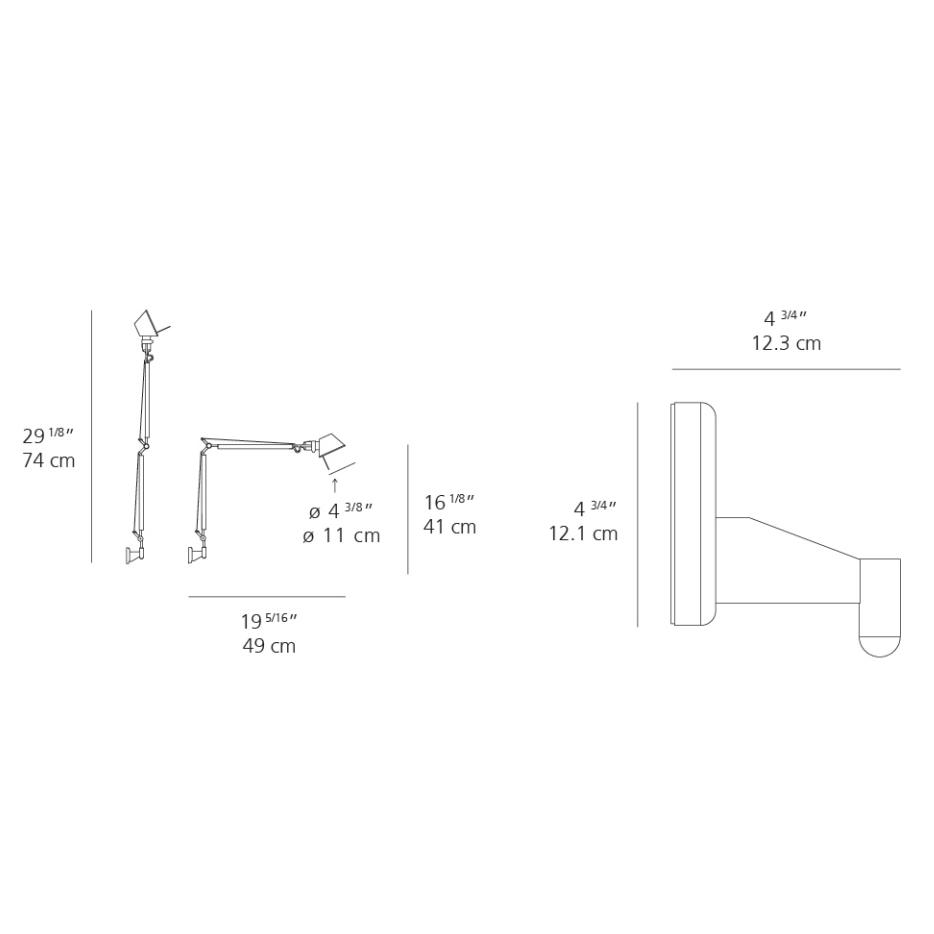 Tolomeo Micro Wall Lamp - Diagram