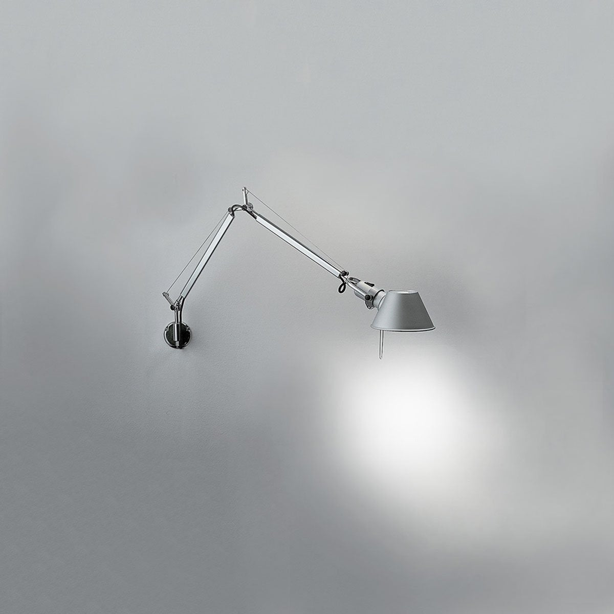 Tolomeo Mini Wall Lamp Hardwired - Aluminum Finish