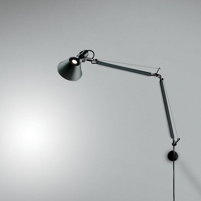 Tolomeo Mini Wall Lamp Plug-In - Black Finish