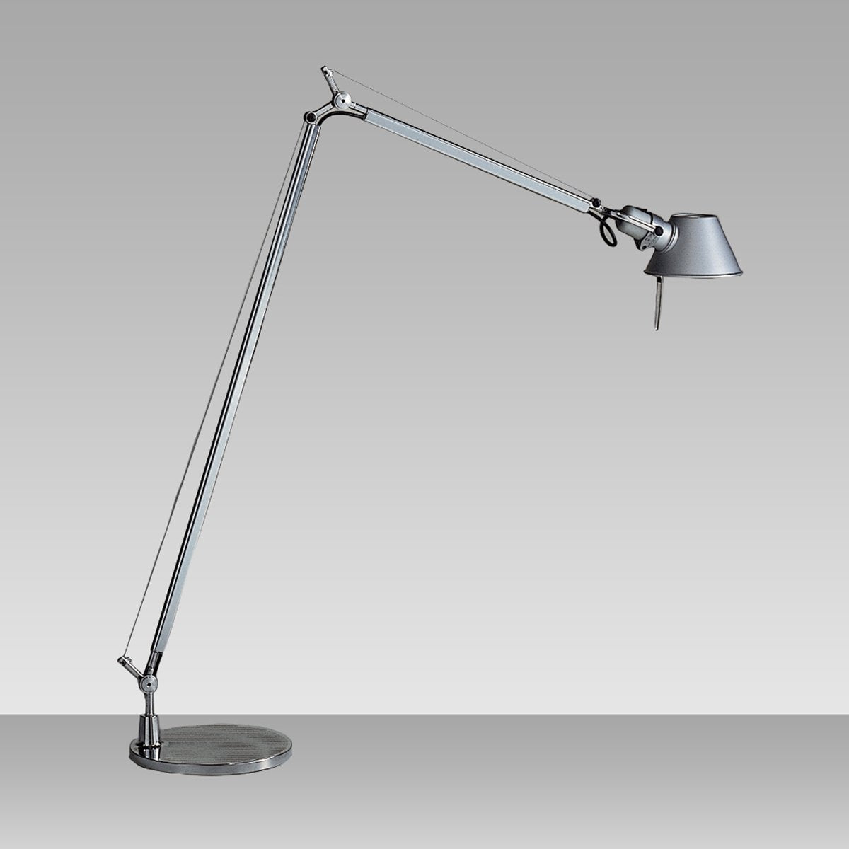 Tolomeo Reading Floor Lamp - Aluminum Finish